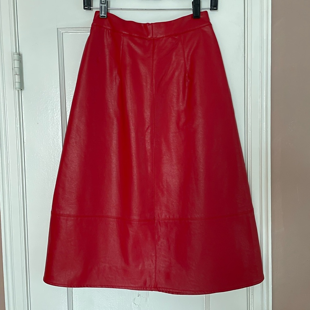 Anthropologie leather skirt